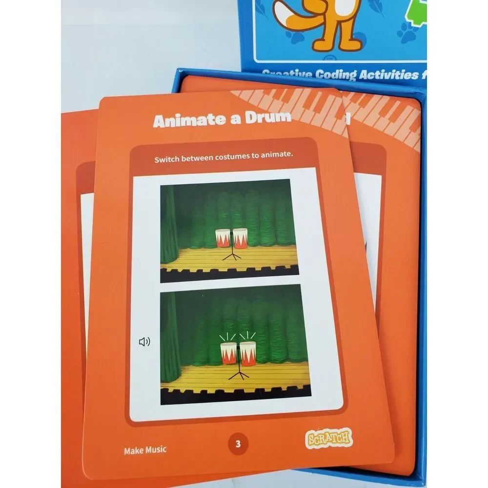 Scratch Coding Cards Ages 8+ Beginner Level‎ Learn to Code STEM4